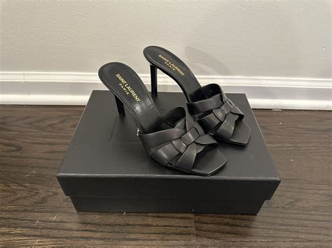 ysl tribute mule|saint laurent tribute sandals.